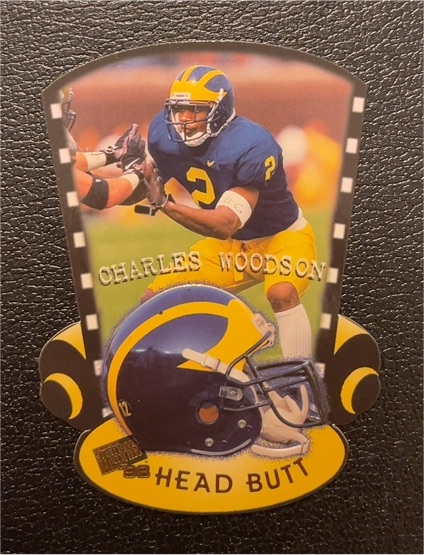 1998 Press Pass #HB2 Charles Woodson Head Butt — front