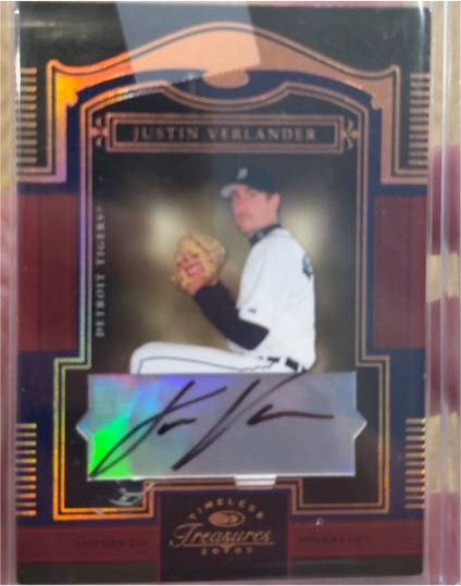 2005 Donruss Timeless Treasures Justin Verlander Autograph — front
