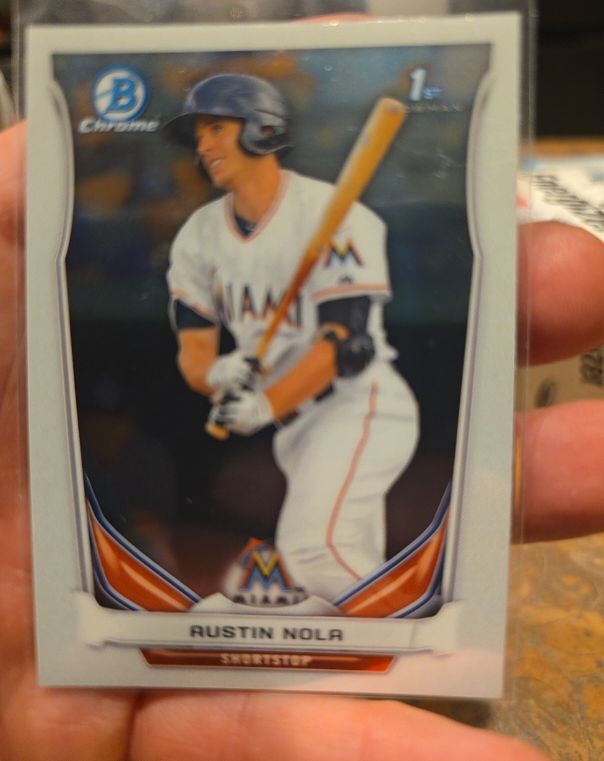 2014 Bowman Chrome Prospects #BCP61 Austin Nola — front
