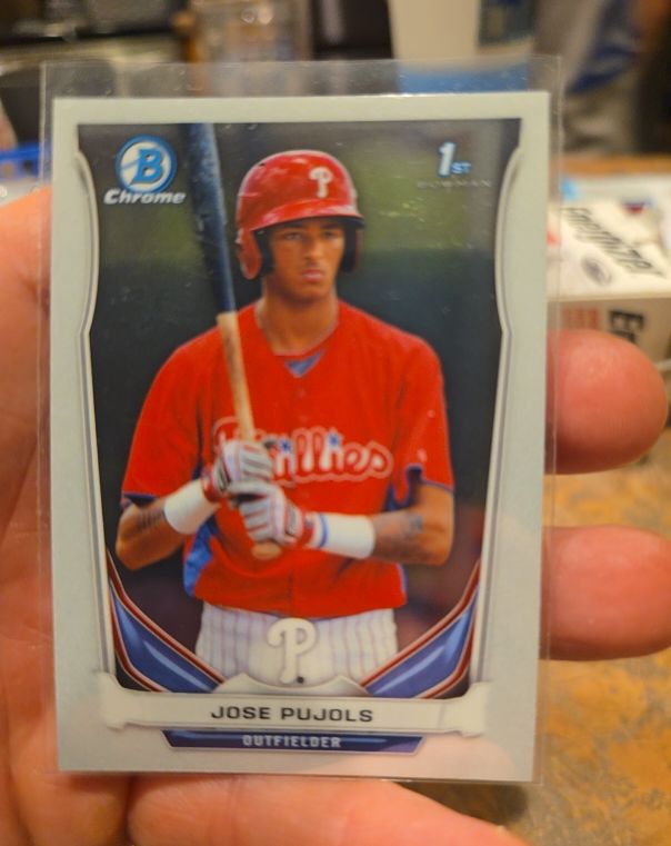 2014 Bowman Chrome #BCP87 Jose Pujols — front