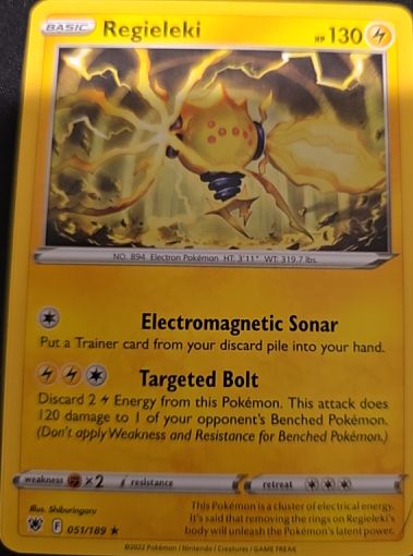 2022 Pokémon Astral Radiance #051 Regieleki — front
