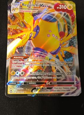2022 Pokémon SWSH12: Silver Tempest #058 Regieleki VMAX — front
