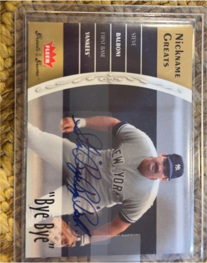 2006 Fleer Greats of the Game #NG-SB Steve Balboni — front