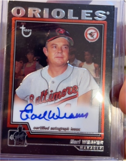 2004 Topps Retired Signature #TA-EW Earl Weaver — front