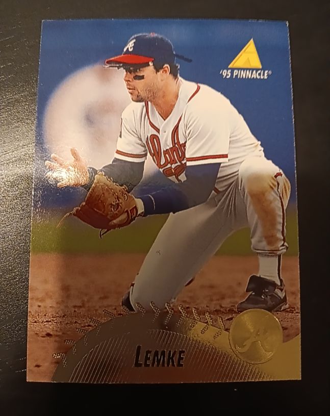 1995 Pinnacle #126 Mark Lemke — front