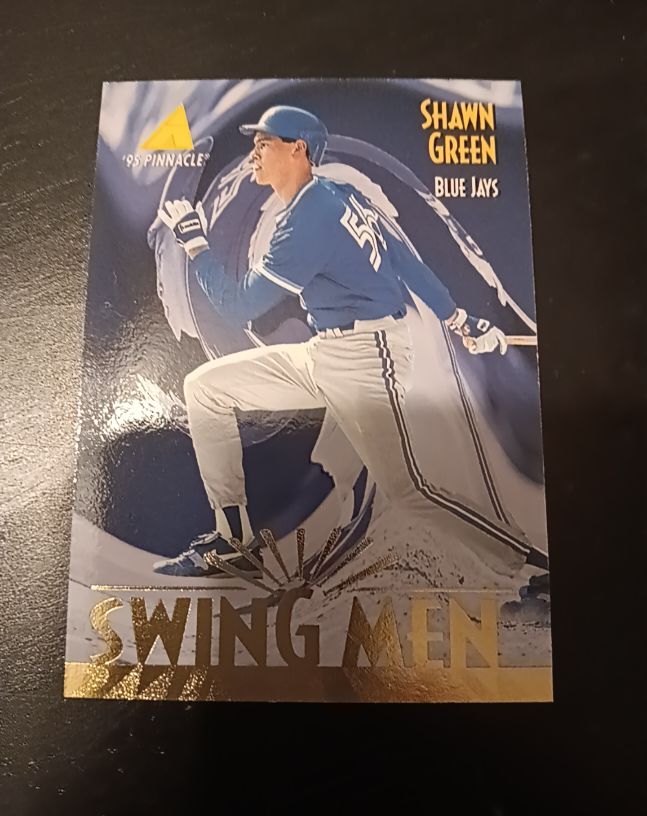 1995 Pinnacle #279 Shawn Green Swing Men — front