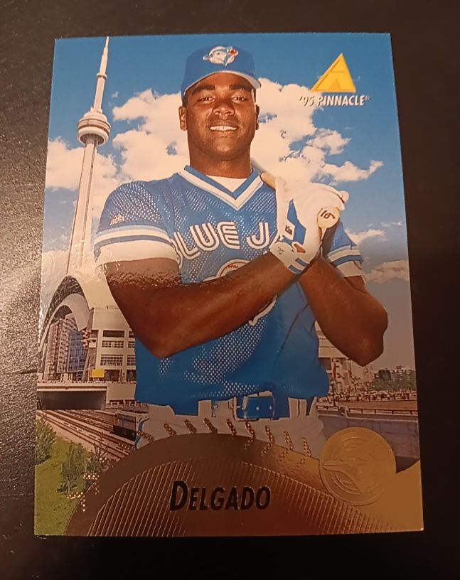 1995 Pinnacle #390 Carlos Delgado — front