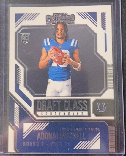 2024 Panini Contenders #18 Adonai Mitchell Draft Class Contenders — front
