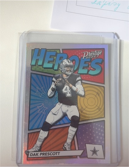 2022 Panini Prestige #H-12 Dak Prescott Heroes — front