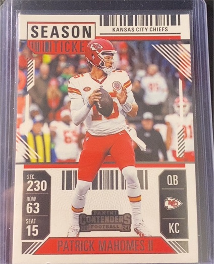 2024 Panini Contenders Season Ticket #50 Patrick Mahomes II — front