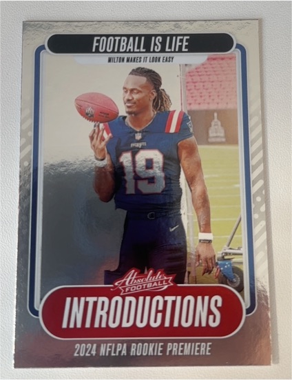 2024 Panini Absolute - Introductions Joe Milton III #I-JMN — front