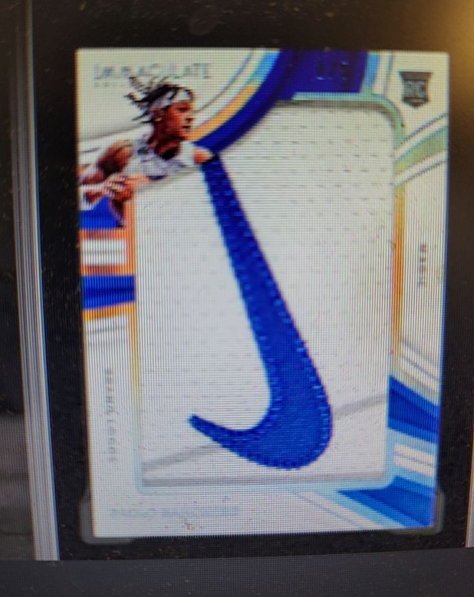 2024 Panini Immaculate #Jared McCain Jumbo Nike Swoosh Patch — front