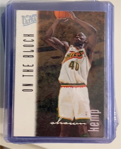 1996-97 Fleer Ultra On The Block #129 Shawn Kemp — front