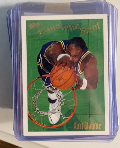 1994-95 Topps #280 Karl Malone From The Roof — front