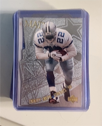 1996 Upper Deck Team Mates #TM14 Emmitt Smith — front