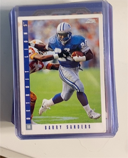 1993 Score #1 Barry Sanders — front