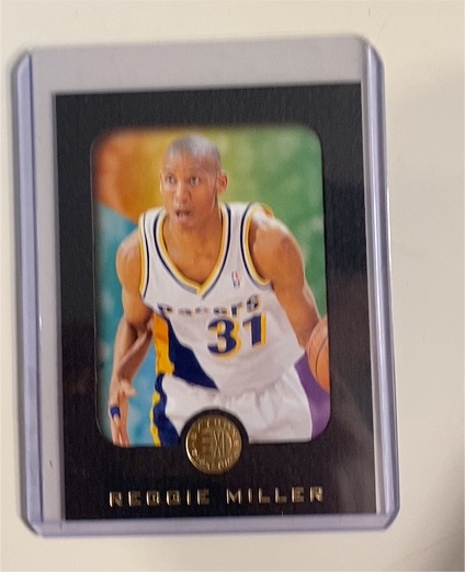 1995-96 SkyBox E-XL #34 Reggie Miller — front