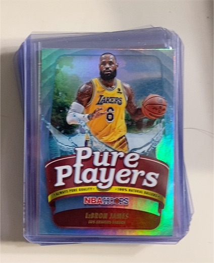 2022-23 Panini NBA Hoops #8 LeBron James Pure Players — front