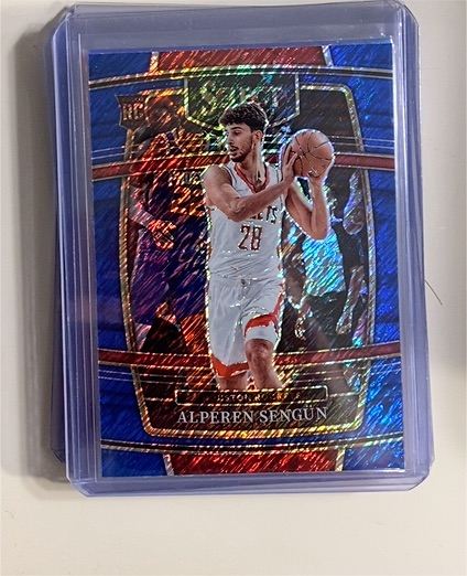 2021-22 Panini Select Concourse Blue Shimmer Prizm #19 Alperen Sengun — front