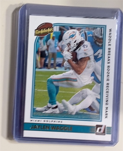 2022 Donruss Highlights #H-JW Jaylen Waddle — front