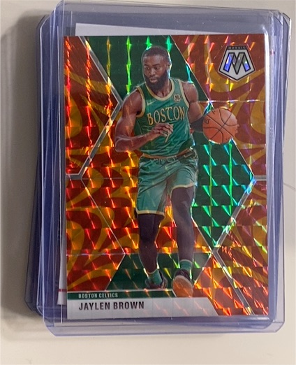 2019-20 Panini Mosaic #89 Jaylen Brown — front