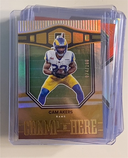 2022 Panini Donruss Champ is Here #CIH-6 Cam Akers — front