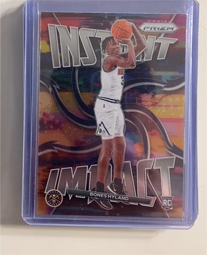 2021-22 Panini Prizm #6 Bones Hyland Instant Impact Rookie — front