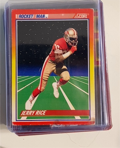 1990 Score #556 Jerry Rice Rocket Man — front