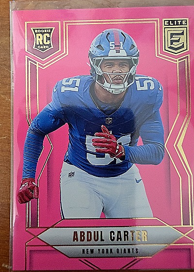 2023 Elite Rookie RC Abdul Carter — back