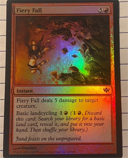 2009 Magic the Gathering Conflux #63 Fiery Fall — front