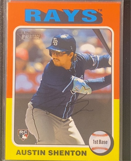 2024 Topps Heritage #637 Austin Shenton — front