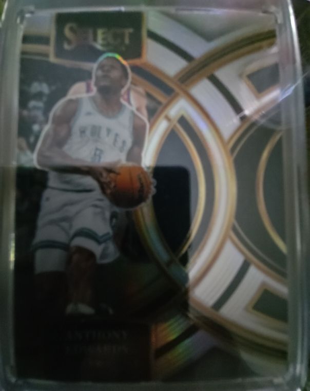 2023-24 Panini Select #164 Anthony Edwards Premier Silver Prizm — front