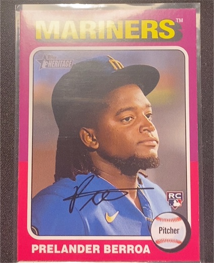 2024 Topps Heritage #424 Prelander Berroa — front