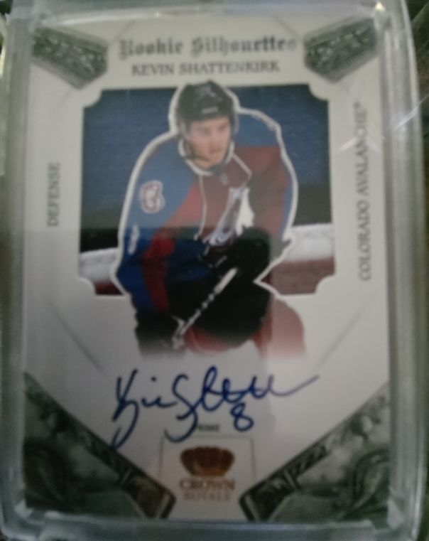 2010 Panini Crown Royale #127 Kevin Shattenkirk Rookie Silhouettes Auto — front