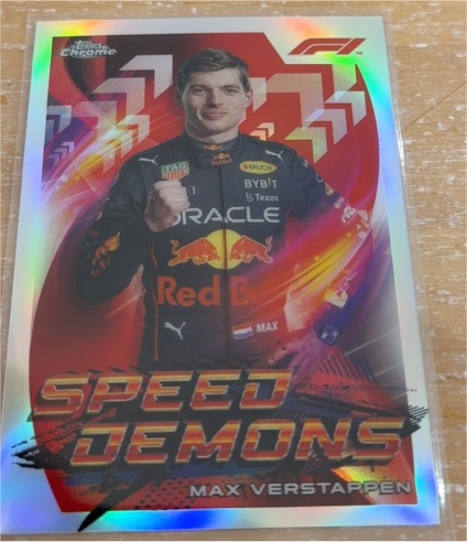 2022 Topps Chrome Formula 1 #SD-MV Max Verstappen Speed Demons — front