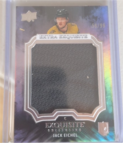 2023-24 Upper Deck Exquisite Collection Extra Exquisite #56 Jack Eichel — front