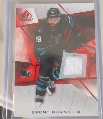 2021-22 Upper Deck SP Game Used #28 Brent Burns — front