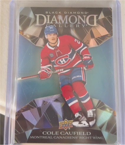 2023-24 Upper Deck Black Diamond Gallery #DG-CC Cole Caufield — front