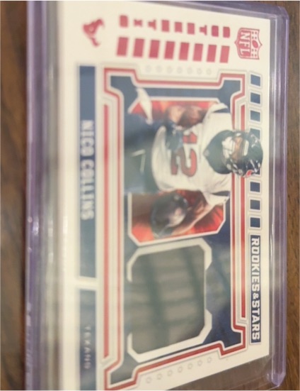 2024 Panini Rookies & Stars NFL Authentic Patch Nico Collins #NA-COL — front