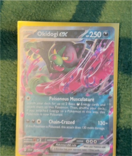 2023 Pokémon TCG Scarlet & Violet Shrouded Fable #036 Okidogi ex — front