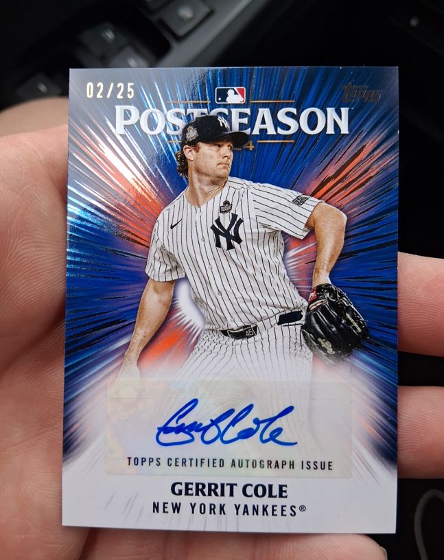 2024 Topps Postseason #02/25 Gerrit Cole — front