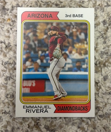 2023 Topps Heritage #468 Emmanuel Rivera — front