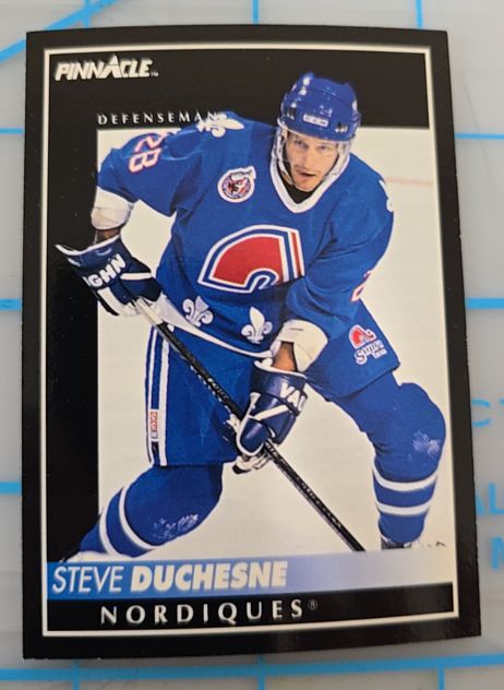 1992-93 Pinnacle #320 Steve Duchesne — front