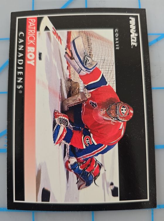 1992-93 Pinnacle #130 Patrick Roy — front