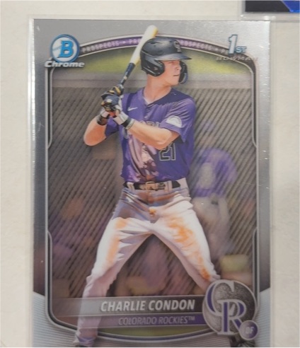 2025 Bowman Chrome #BCP-75 Charlie Condon — front
