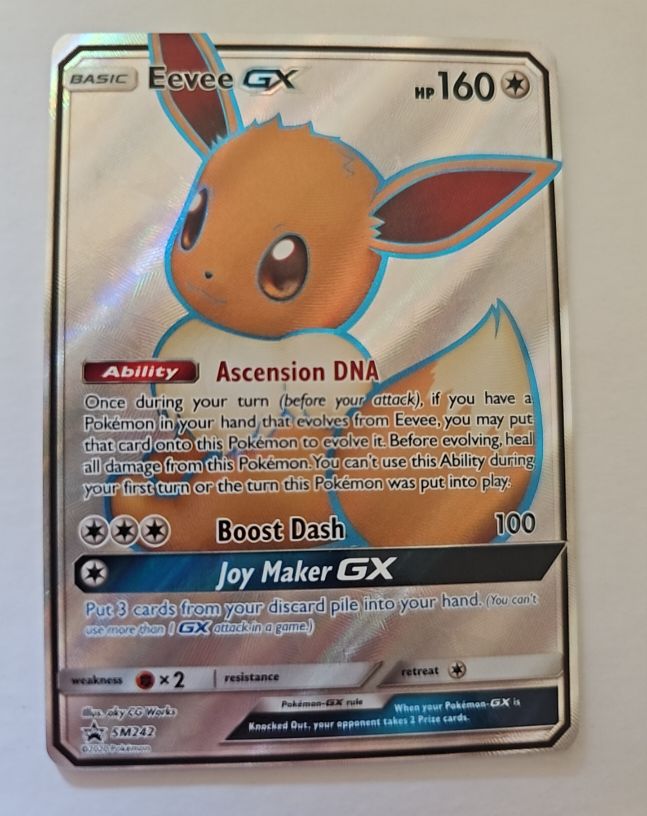 2020 Pokémon TCG SM242 Eevee GX — front