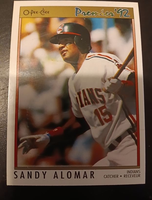 1992 O-Pee-Chee Premier #164 Sandy Alomar Jr. — front