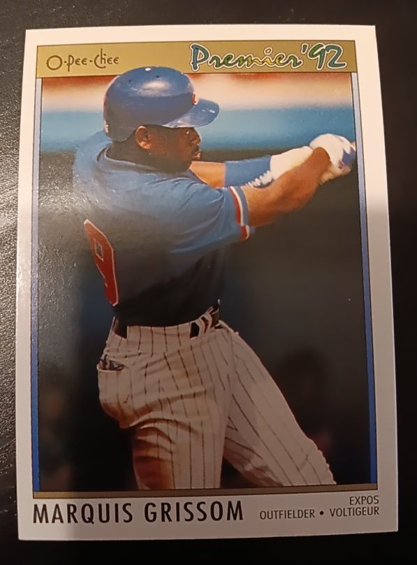 1992 O-Pee-Chee Premier #176 Marquis Grissom — front