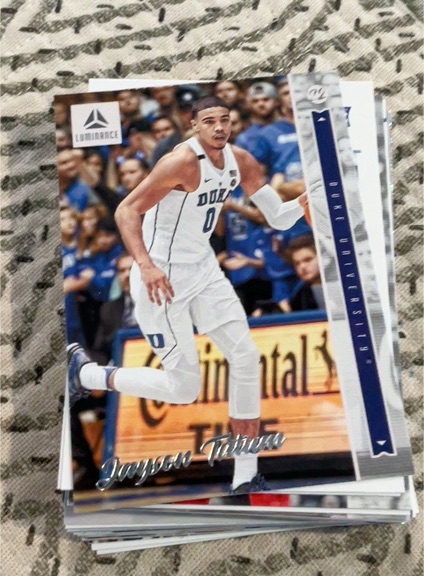 2022 Panini Chronicles Draft Picks Luminance #49 Jayson Tatum — front