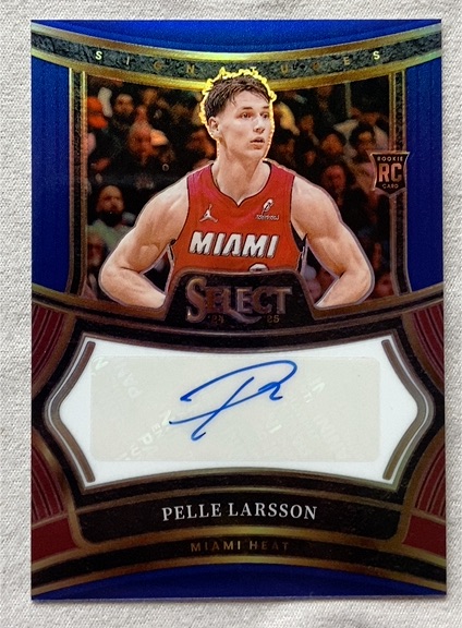 2024-25 Panini Select #RS-PEL Pelle Larsson Rookie Signatures Auto — front